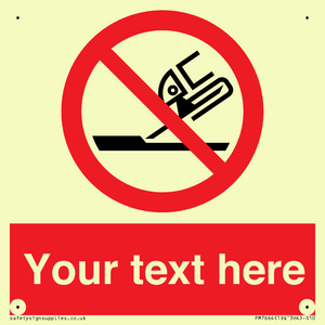 Custom prohibition Do not use for face grinding